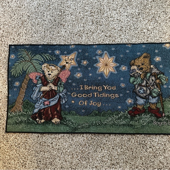 SOLD ON EBAY Boyd’s Bears Vintage Christmas Nativity Table/Dresser Runner - Picture 3 of 4